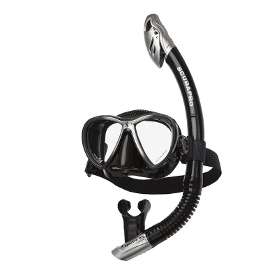 Комплект маска и трубка SCUBAPRO Synergy Twin Combo чёрный силикон фото в интернет-магазине DiveStyle