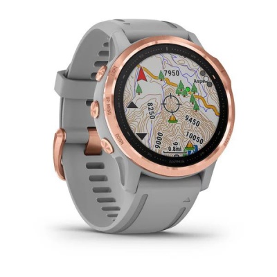 Часы Garmin Fenix 6S Sapphire с силиконовым ремешком фото в интернет-магазине DiveStyle