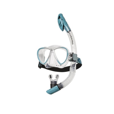 Комплект маска и трубка SCUBAPRO Synergy Twin Combo прозрачный силикон фото в интернет-магазине DiveStyle