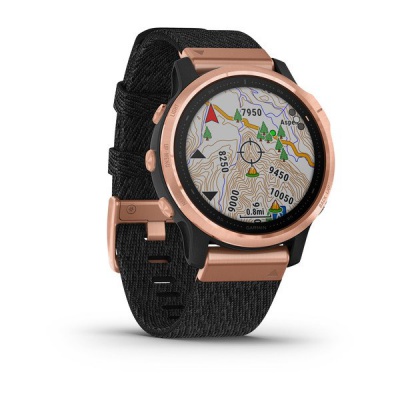 Часы Garmin Fenix 6S Sapphire с нейлоновым ремешком фото в интернет-магазине DiveStyle