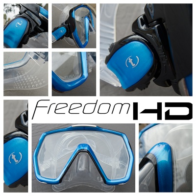 Маска TUSA Freedom HD черный силикон фото в интернет-магазине DiveStyle